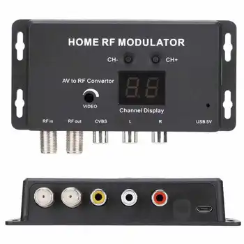UHF Modulator Avdio in Video, da RF Kanal Doma RF Modulator za DVD Predvajalnikov Igre Digitalne Opreme TV Modulator Povezava