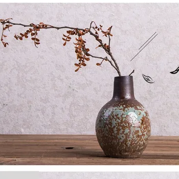 Ameriški Državi Posušen Cvet Pot Retro Keramične Vaze Dnevna Soba Podjetje, Porcelana Okrasni Ornamenti Pero, Držalo