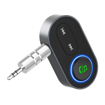 Bluetooth-združljiv Sprejemnik Brezžični Zvočni Adapter 3.5 mm Aux kompletom za Prostoročno z Glasbo Sprejemnik za Telefon Samodejno Oddajnik