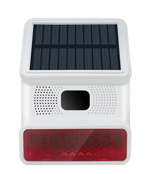 IP65 Vodotesen Brezžični 433MHz Solar Powered Strobe Sireno Alarm Za WiFi GSM Domov Alarmni Sistem