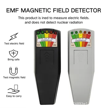 K2 Digitalni Elektromagnetno Polje EMF Gauss Meter Duha Lov Prenosni Detektor EMF Magnetno Polje Detektor 5 LED Gauss Meter