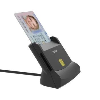 Wiisdatek USB 2.0 Smart Card Reader Pomnilnik za ID Banka EMV Čipu IC, Smart Card Reader/Writer