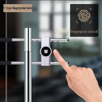Steklena Vrata za Zaklepanje Pisarna brez ključa Prstnim odtisom Z Bluetooth APLIKACIJO Remote Control Elektronsko Ključavnico 