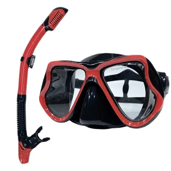 Potapljaška Očala Snorkel Komplet Freedive Snorkeling HD Anti-Fog Anti-Scratch Polno Suhe Dihanje Potapljaški Set