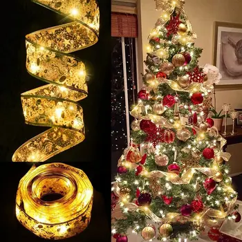 Baterija Trak Bakrene Žično Niz LED Luči DIY Božično Drevo Decor Luči Doma Stranka Poroka Dekoracija Žarnice Vrtne Luči