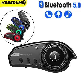 Motorno kolo, Bluetooth za Čelado Slušalko prostoročno Klicanje Slušalke za Rider Brezžični Nepremočljiva s svetlobnim Moto Slušalke