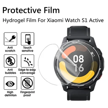 TPU Hydrogel Film Za Xiaomi Watch S1 Aktivno Barvo SmartWatch Screen Protector Mehko Zaščitni Film, ki Mi Gledati S 1 S1 Ni Stekla