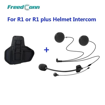 FreedConn Originalno dodatno Dvojno Mikrofoni 5 Zatiči Posnetek za R1 & R1-PLUS Full/Open Face Čelado Interkom Slušalke