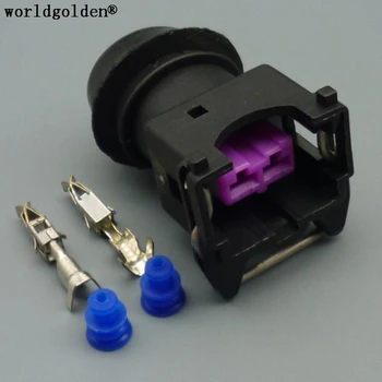 Worldgolden 2p 3,5 mm priključek terminala avto žico priključek 2 pin ženski priključek, Vtič Avtomobilske Električne DJ7023A-3.5-21
