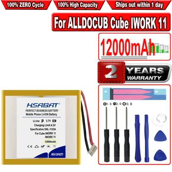 HSABAT 12000mAh Baterija za ALLDOCUB Kocka IWORK 11 Tablet PC