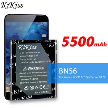 BN56 5000mAh Baterija Za Xiaomi POCO M2 Pro M2Pro /Za Redmi 9A 9C MILIJARD 56 MILIJARD-56 Visoke Kakovosti Telefon Zamenjava Baterij