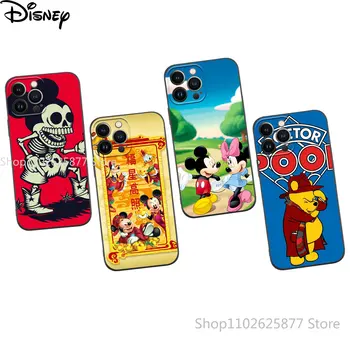 Disney Mickey Miške Minnie Winnie the Pooh Primeru Telefon za iPhone 14 13 12 iPhone 11 Pro Max XR XS Max 7 8 Plus Zaščitni Pokrov