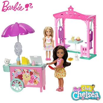 Prvotni Barbie Lutka Malo Kelly Ljubek Hišne živali, Trgovina Nastavite Sladoled Avto Piknik Educatonal Igrača Barbie Božično Darilo za Rojstni dan FDB32