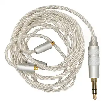 Zamenjava Slušalke Kabel Silver Plated Baker HiFi 4 Core MMCX za 3,5-milimetrski Zvočni Priključek za 3,9 ft Nadgradnjo Žične Slušalke
