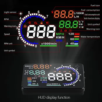 A8 OBD2 HUD Avto Head Up Display 5.5