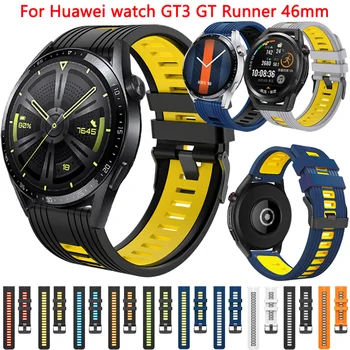 22 mm Manšeta Trak Za Huawei Watch GT3 GT 2 3 Gt2 Pro Runner 46mm Aktivno Silikonski Trak Huawei magic 2 46MM Watchband Zapestnica