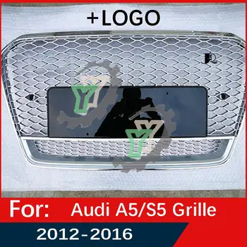 Za Audi A5/S5 2012 2013 2014 2015 2016 Avto Sprednji Odbijač Rešetka Center Plošči Styling Zgornji Žar (Spremeni Za RS5 slog)