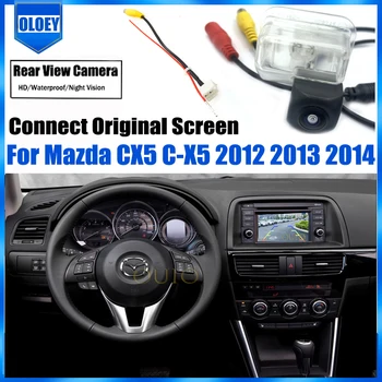 HD Avto Pogled od Zadaj Backup Povratne Kamere Original Avto OEM Monitor Za Mazda CX5 C-X5 2012 2013 2014