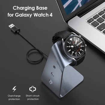 Za Samsung Galaxy Watch 4 Classic 40 mm 44 Polnjenje Stojalo Aluminij Zlitine napajalni Kabel Nosilec za Samsung Galaxy Watch 4 Nova