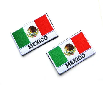 vezene Mehika Mehiški Državi zastave, obliži kavljem taktično obliži vojaške Zapestnica za jakno oblačila