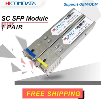 SC 1.25 G SFP Fibra Optica Rj45 Tranceiver Modul Gigabit DDM dvosmerne podatke 40 80 120KM Vlaken Conversor Združljiv Mikrotik Cisco Stikalo