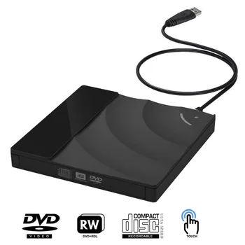 Zunanji CD DVD-RW Gorilnika USB 3.0 Mobilne Optični Pogon Predvajanje Računalnik Prenosni Zunanji Disk Zunanji Slim Disk Reader
