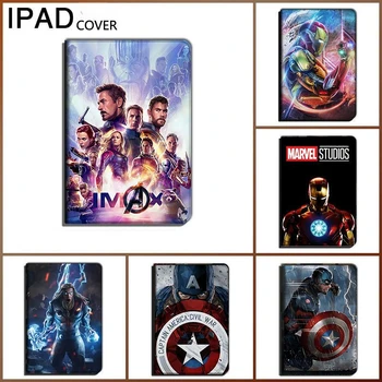 Marvel Avengers Lron Človek Tablični Primeru za iPad Pro Zraka 1 2 3 Mini 4 5 2017-2020 9.7 z Pero Režo Tablet Zaščitni Lupini