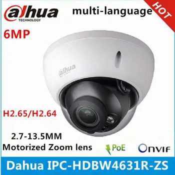 Dahua IPC-HDBW4631R-ZS IP Kamero 2,7 mm ~13.5 mm varifocal motorizirana objektiv 6MP IR50M z sd Kartico v režo za POE omrežna kamera