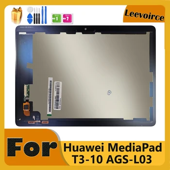 Za Huawei T3 Okvir LCD Za Huawei MediaPad T3 10 AGS-L09 AGS-L03 AGS-W09 Zaslon LCD Matrika Zaslon na Dotik, Računalnike Skupščine