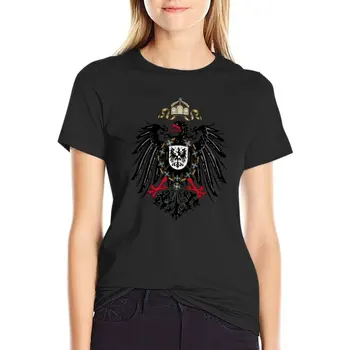 Cesarski Grb Nemčiji Kaiserreich Srca, iz Železa 4 T-Shirt je T-shirt ženski zgornji deli oblačil za Ženske
