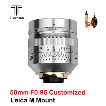 TTartisan 50mm F0.95 Meri Objektiv Velike Zaslonke Leica M Nastavek za Leica M9 M10 50/0.95 Objektiv Kamere Celotno sliko Ročno ostrenje