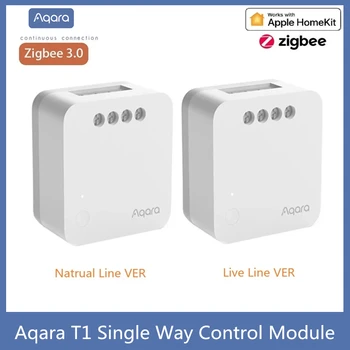 Aqara T1 Sam Način Kontrolni Modul Zigbee 3.0 Brezžični Rele Krmilnik 1 Kanal Brez Nevtralne Oddaljeno Delo z Apple Homekit