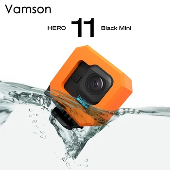 Vamson Oranžna Plavajoči Ohišje za GoPro Hero 11 Črno Mini delovanje Fotoaparata EVA Plavajoči Pokrov za GoPro 11 Mini Dodatki