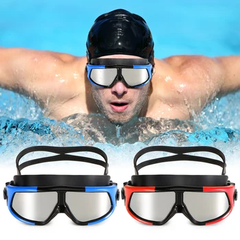 Strokovno Plavati Očala Ženske Moški Nastavljiv Anti-Fog Široko Nepremočljiva Plavati Pogled, Plavanje Očala, Plavanje Oprema za Odrasle