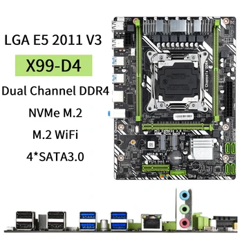 X99 Motherboard X99-D4 LGA 2011 V3 Placa Mae Podporo Pomnilnik DDR4 XEON E5 V3V4 Procesor, WIFI NVME M. 2 X99 LGA2011-3