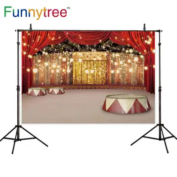 Funnytree fotografija ozadje luksuzni cirkus zavese zlato rojstni dan dekor ozadju photocall fotografijo ustrelil photophone photozone