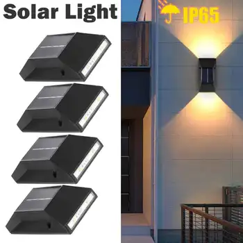 1/2/4/8PCS Sončne LED Zunanji Luč Vrt LED Svetilke Solarne Razsvetljave Senzor IP65 Vodotesen Močan Dekoracijo Sončne Stene Svetlobe