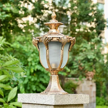 TEMAR Prostem Klasična Stenska Luč Retro Vodotesen IP65 Steber Post Svetilke Svetilke za Dom Vrt