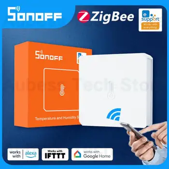 SONOFF eWeLink Pametni Dom Pripomočke SNZB 02 ZigBee Temperaturni Senzor Vlažnosti Zraka Detektor Termometer Za Alexa Google Pomočnik