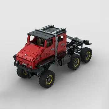 MOC-93106 Unimog 6x6 Trial Truck Gradnik Modela Razrezana Električne Igrače Puzzle Otroci Darilo