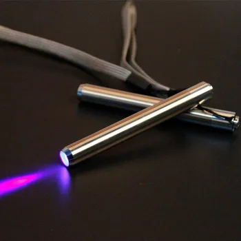 Iz nerjavečega Jekla, Mini Žep Lučka Led 365/395 UV Svetilko, Baklo, Ultra Vijolična Svetloba AAA Baterije za Marker za Preverjanje Zaznavanja