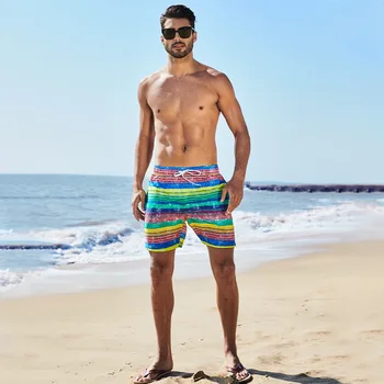 Rainbow Beach Človek Board Kratke Hlače Za Gejevskih