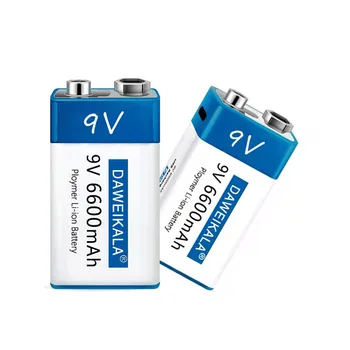 2023 Novo 9V Baterijo 6600mAh USB polnilna Litij-Ionska Baterija je primerna za Kamera Igrača Multimeter Daljinski upravljalnik KTV Mikrofon