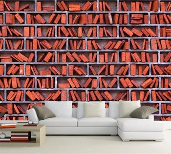 beibehang Meri Ozadje Zidana 3D HD Moda Rdeče Opeke Okvir Restavracija v Ozadju Stene Doma Dekoracijo de papel parede