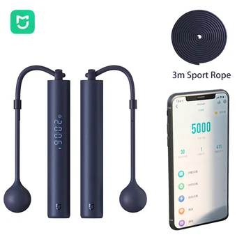 Mijia Smart Preskakovanje Skok Vrv Digitalni Števec S Športom Za Zdravje App Nastavljiv Kalorij Izračun Fitnes Strokovno Vrv