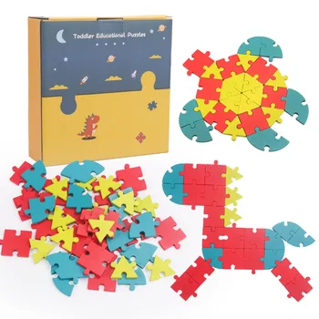 Čezmejno 40 Kosov Kreativno, Zabavno Sestavljanke 0.3 Otrok, Zgodnje Izobraževanje Puzzle Geometrijskih Številke In Črke Ev