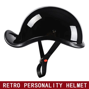 Motoristična čelada retro pol čelada moški in ženske zajemalka čelada motoristična nagib čelada električne baterije čelada spomladi in summ