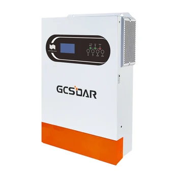 GCSOAR Pure Sine Wave 48VDC 230VAC 5,5 KW 5.5 KVA Hibridni Solarni Inverter Deluje Brez Baterije Z LCD Zaslonom Wifi Funkcija