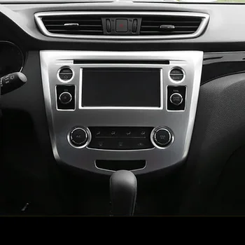 ABS mat Navigacijski Okvir Pokrova sredinski Konzoli, Trim Dekoracijo Notranjosti Avtomobila Styling Opremo Za Nissan Qashqai J11 2015 2016