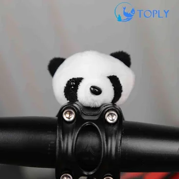 TOPLY 3Pcs Izposoja Obesek Plišastih Električno Vozilo Panda Lutke Dekor Spusti Okraski motorno kolo Visi Panda Lutke Kolo Dekor